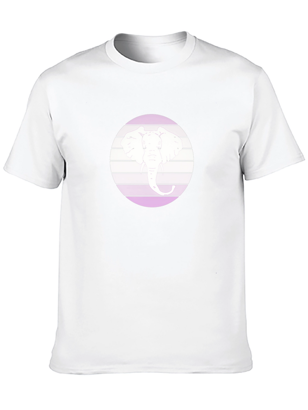 Elephant Circle Graphic Black T-Shirt
