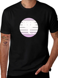 Elephant Circle Graphic Black T-Shirt