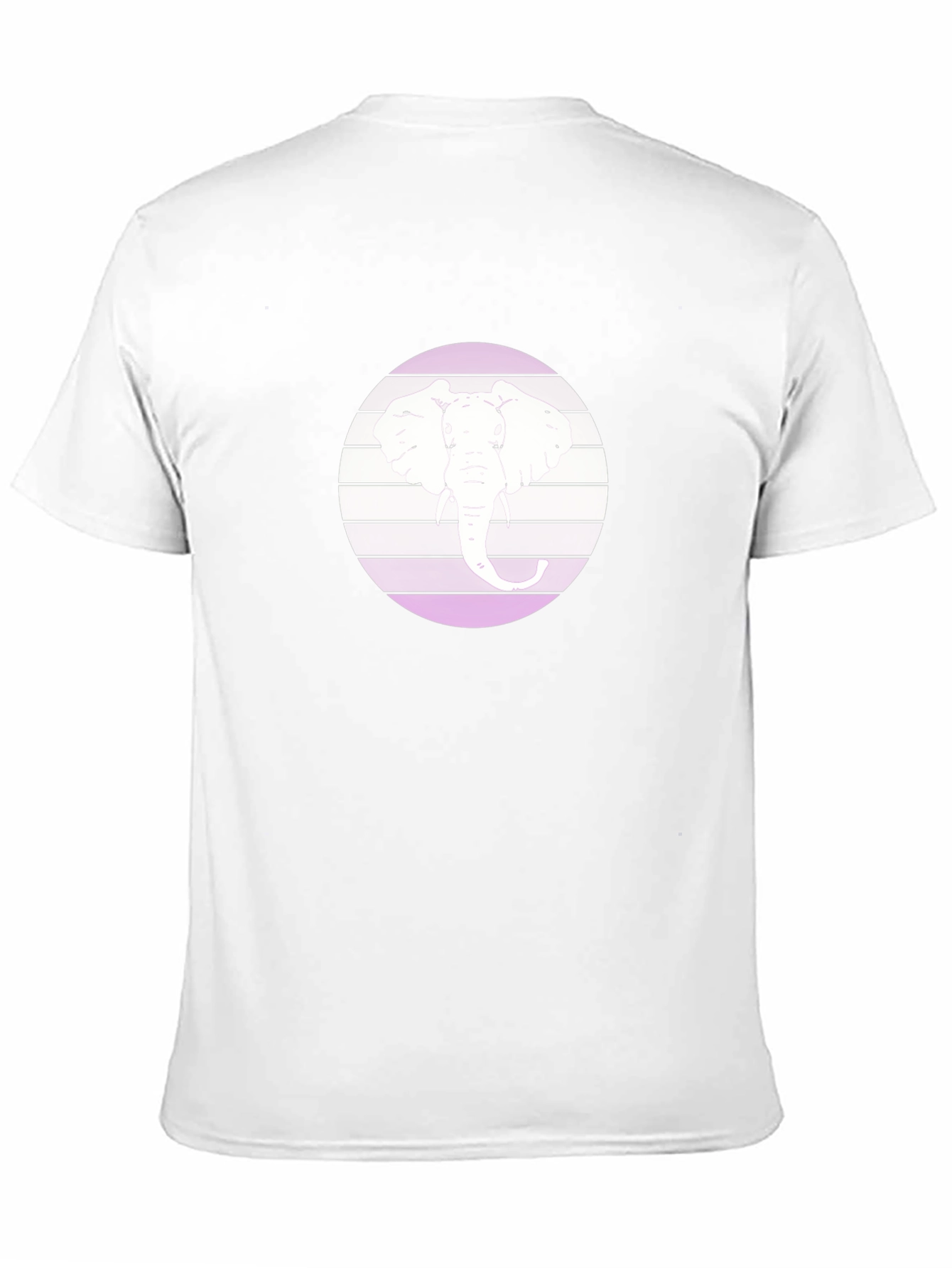 Elephant Circle Graphic Black T-Shirt