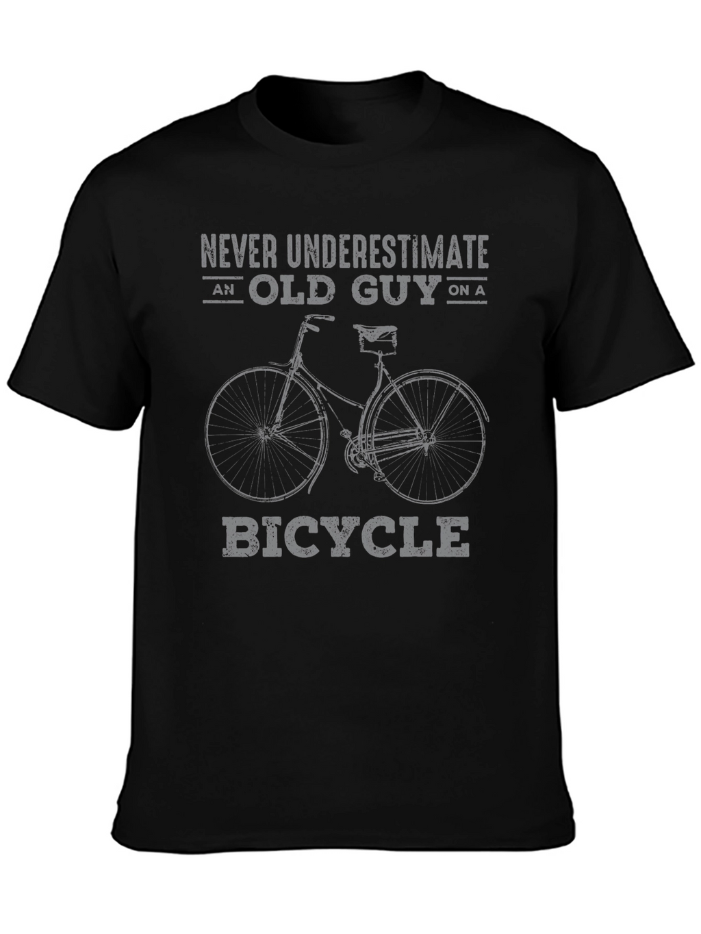 Old Guy on a Bicycle T-Shirt