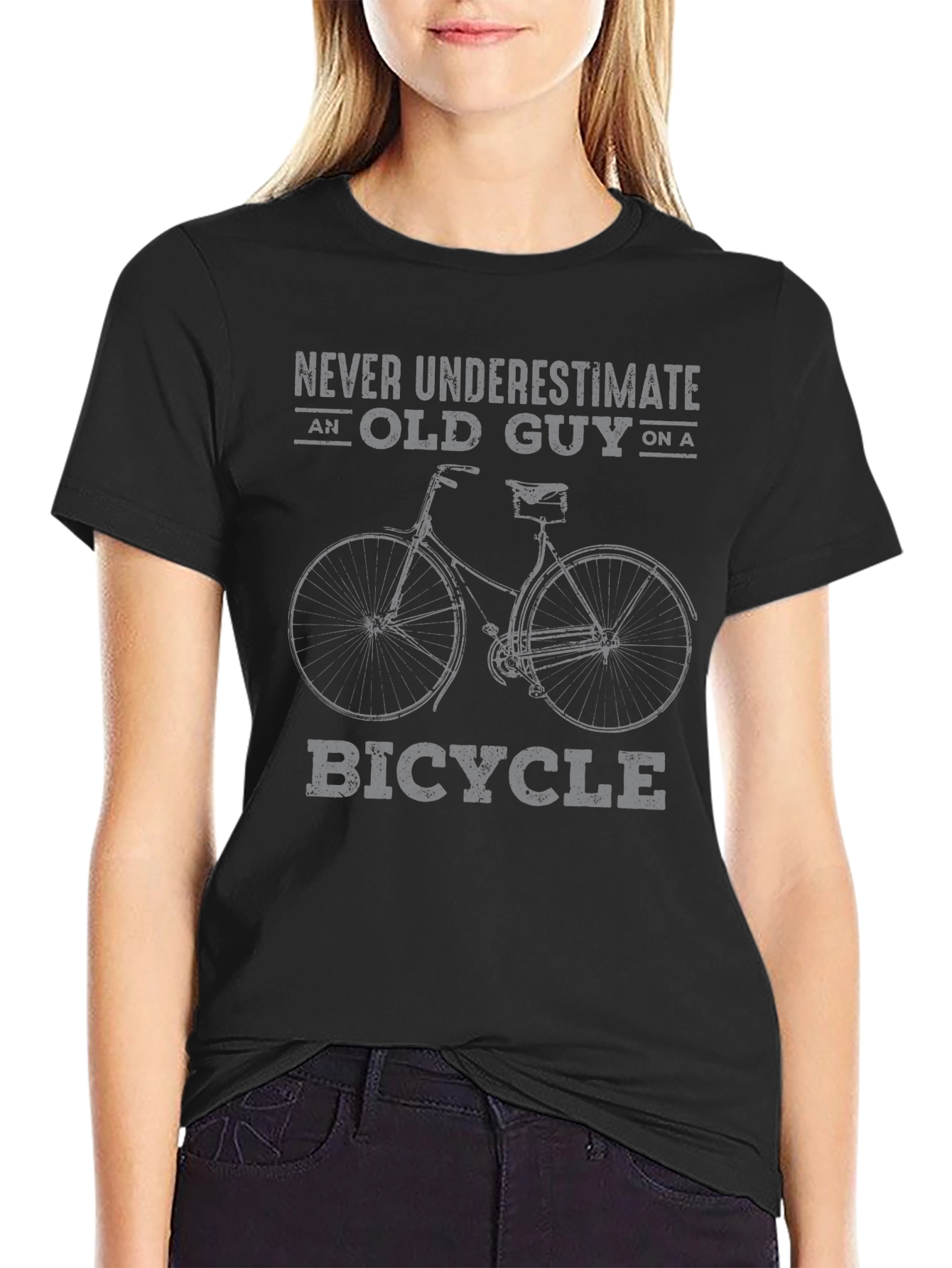 Old Guy on a Bicycle T-Shirt