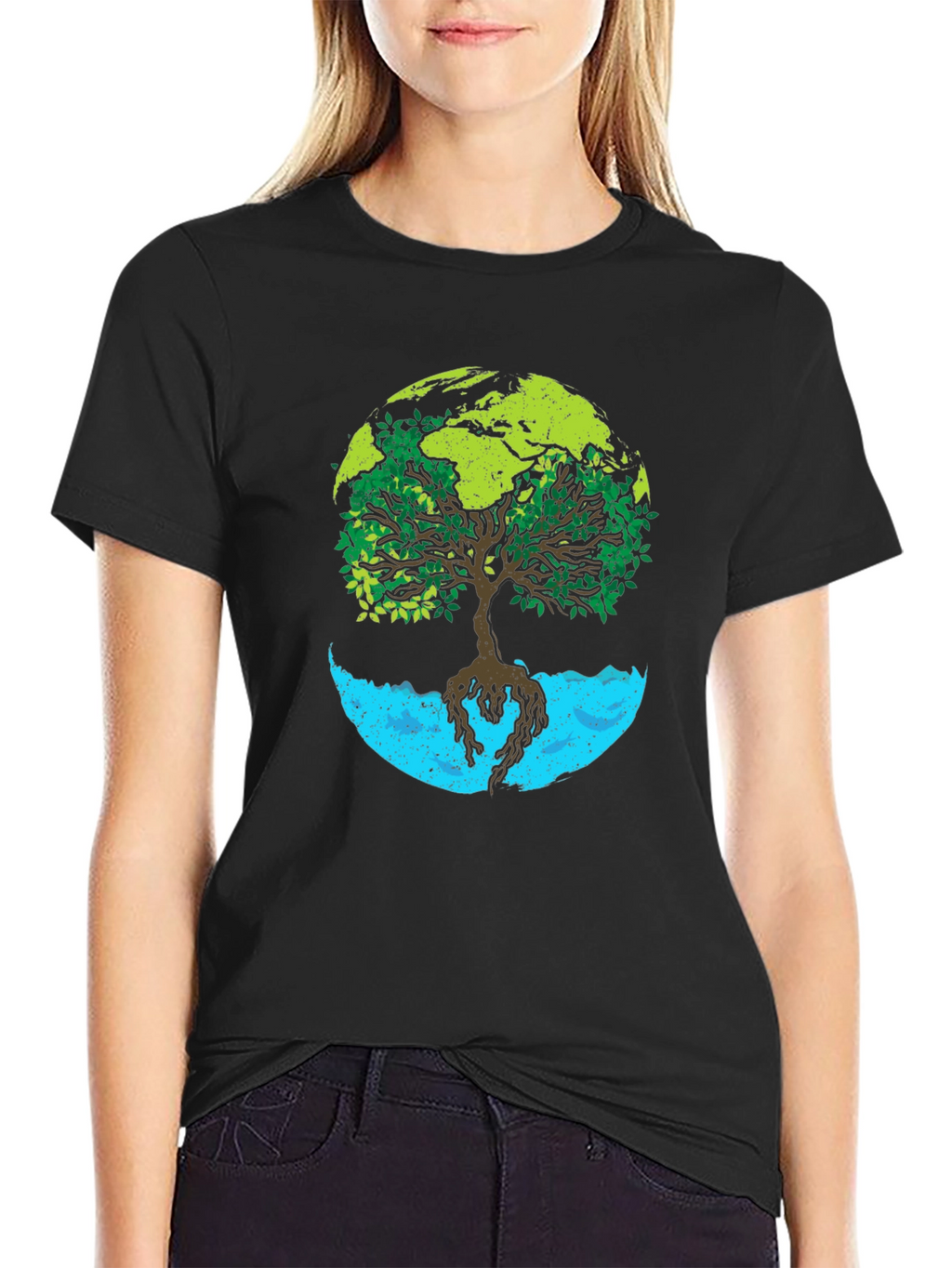Earth Tree Graphic Tee - Nature Lovers T-Shirt