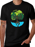 Earth Tree Graphic Tee - Nature Lovers T-Shirt