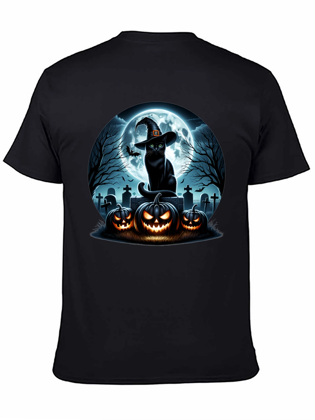 Halloween Cat Pumpkin T-Shirt