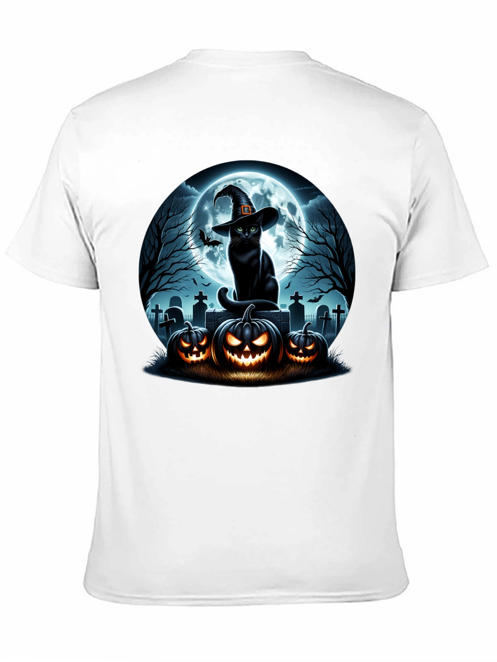 Halloween Cat Pumpkin T-Shirt