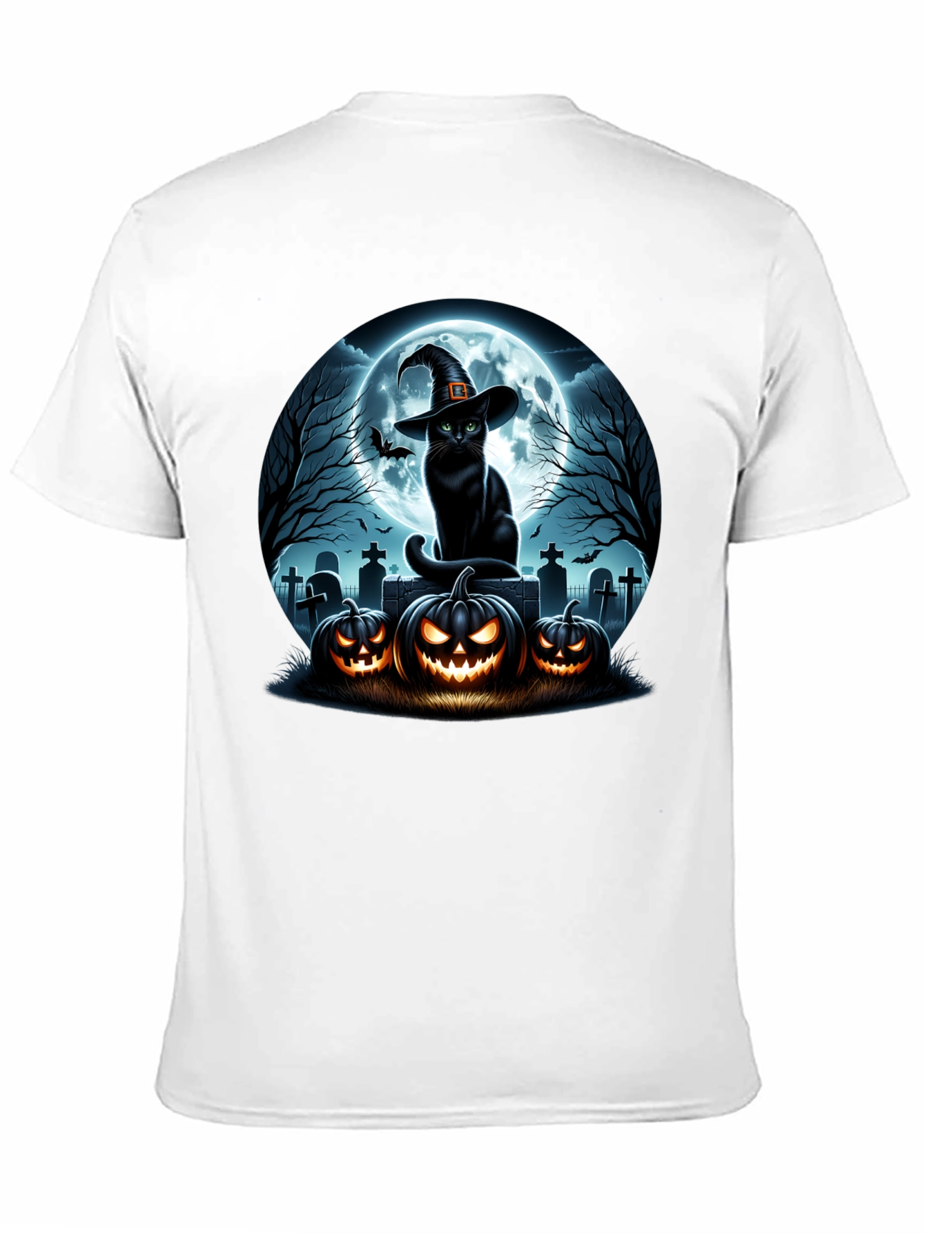 Halloween Cat Pumpkin T-Shirt