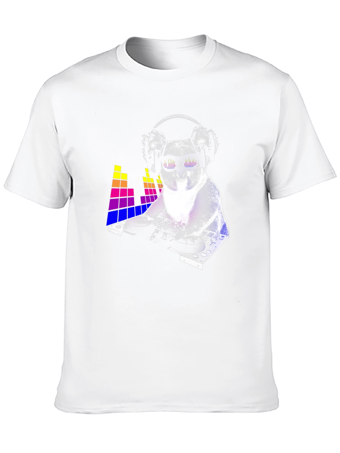 DJ Koala Graphic Tee - Black Cotton Blend