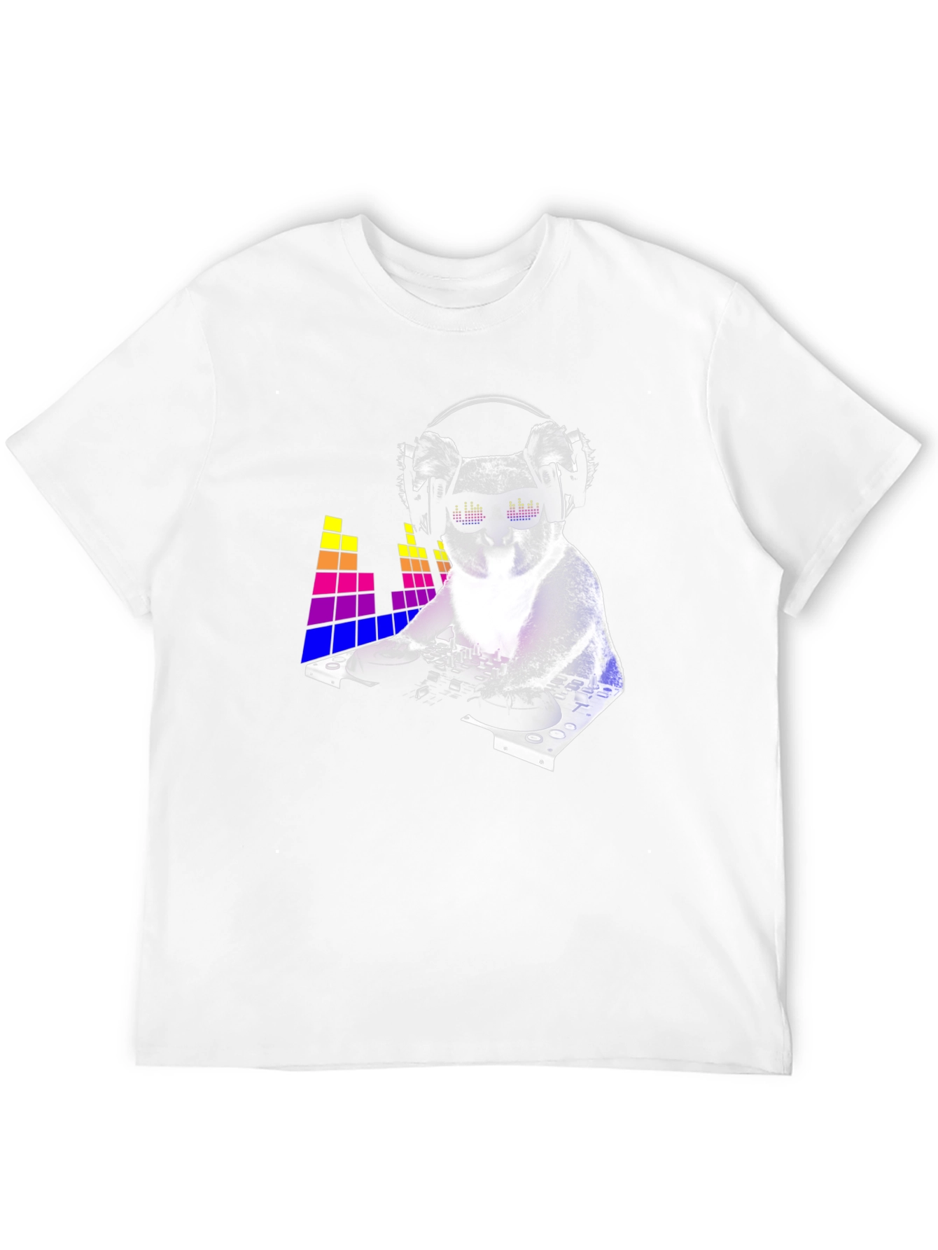 DJ Koala Graphic Tee - Black Cotton Blend
