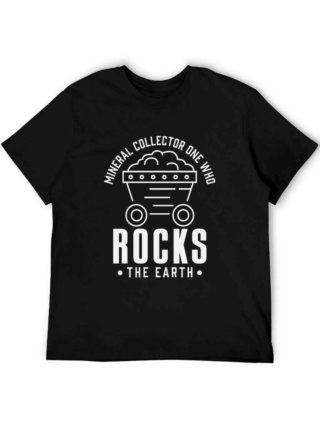 Mineral Collector Rocks the Earth Black T-Shirt