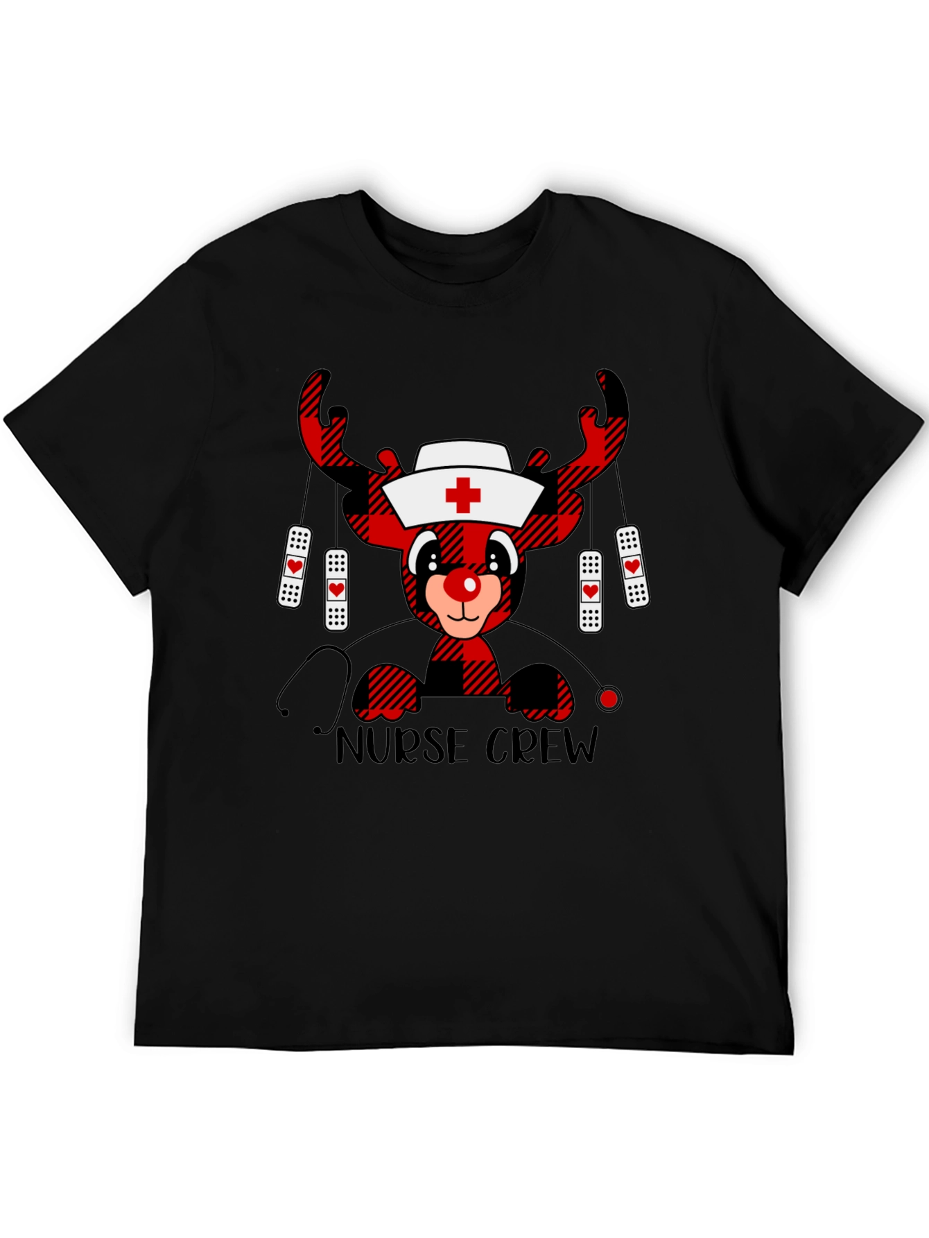 Nurse Crew Reindeer Christmas T-Shirt