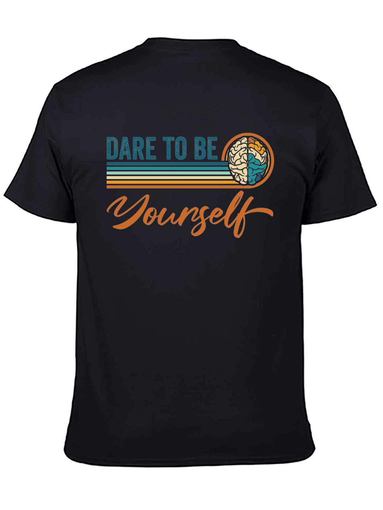Dare To Be Yourself Graphic Tee - Black
