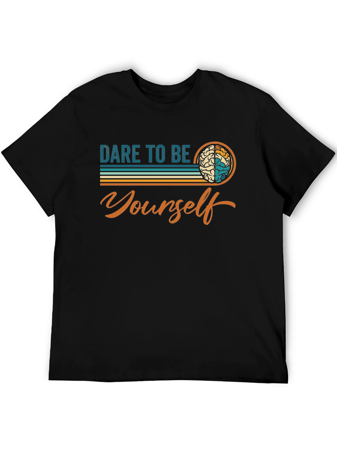 Dare To Be Yourself Graphic Tee - Black