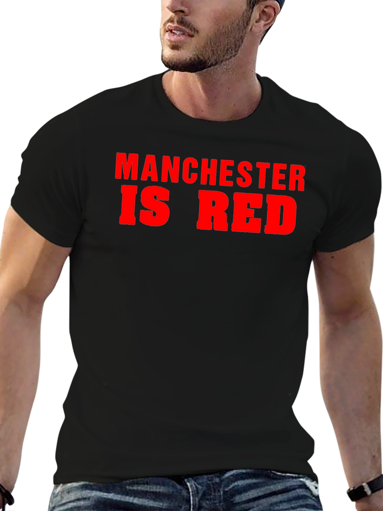 Manchester Is Red T-Shirt - Bold Graphic Tee