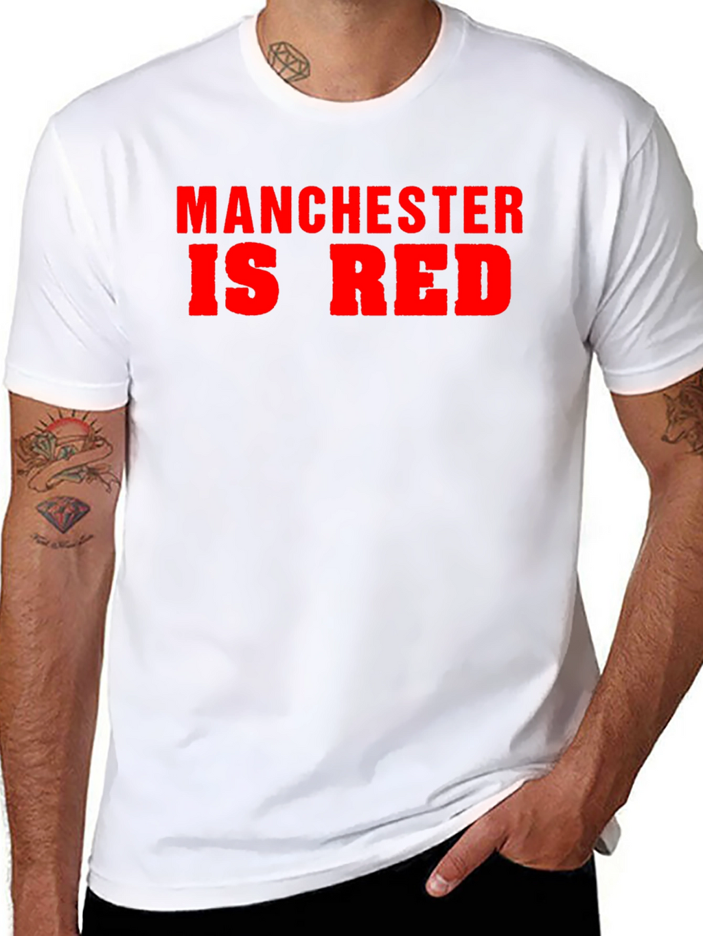 Manchester Is Red T-Shirt - Bold Graphic Tee