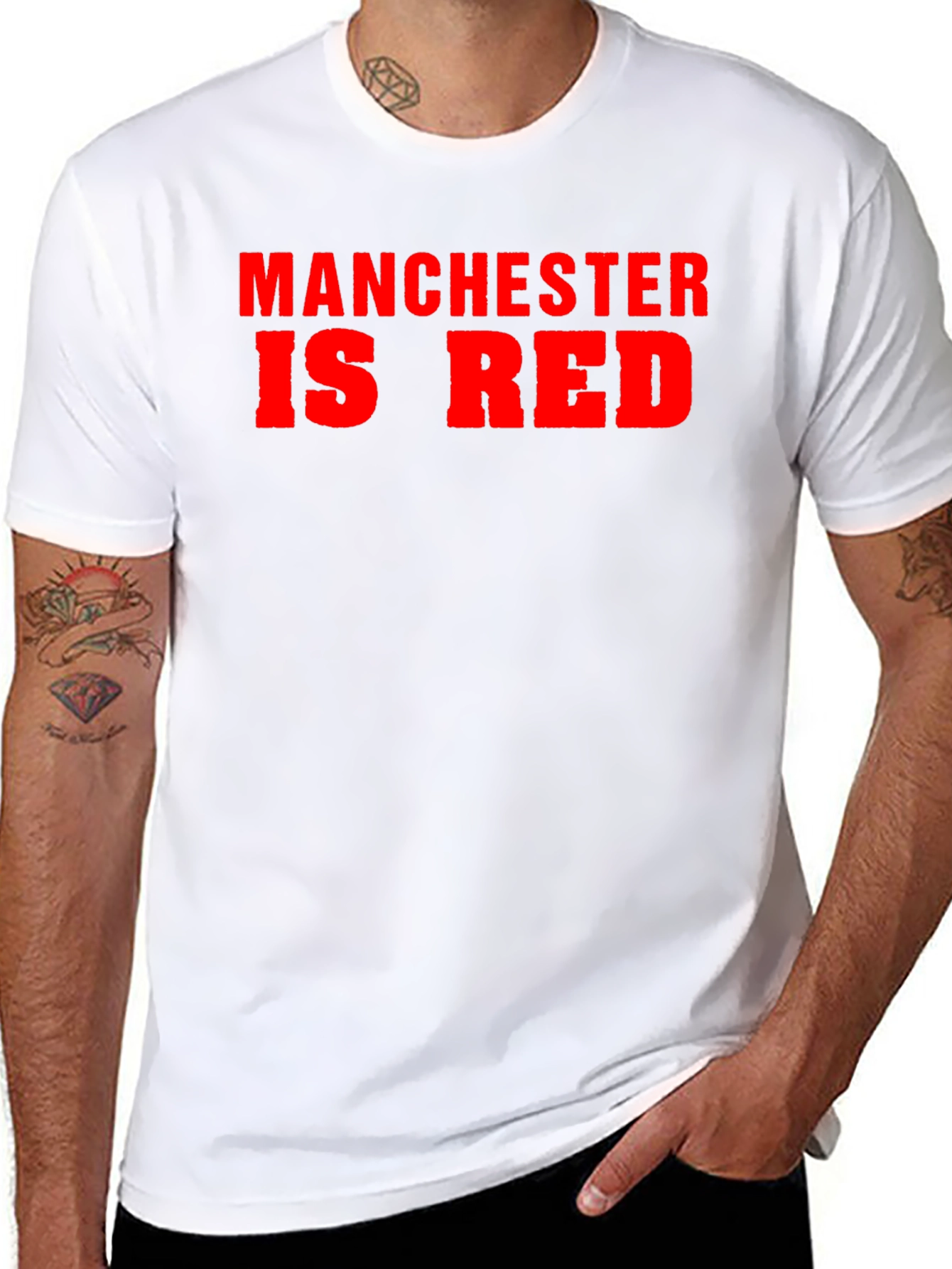 Manchester Is Red T-Shirt - Bold Graphic Tee