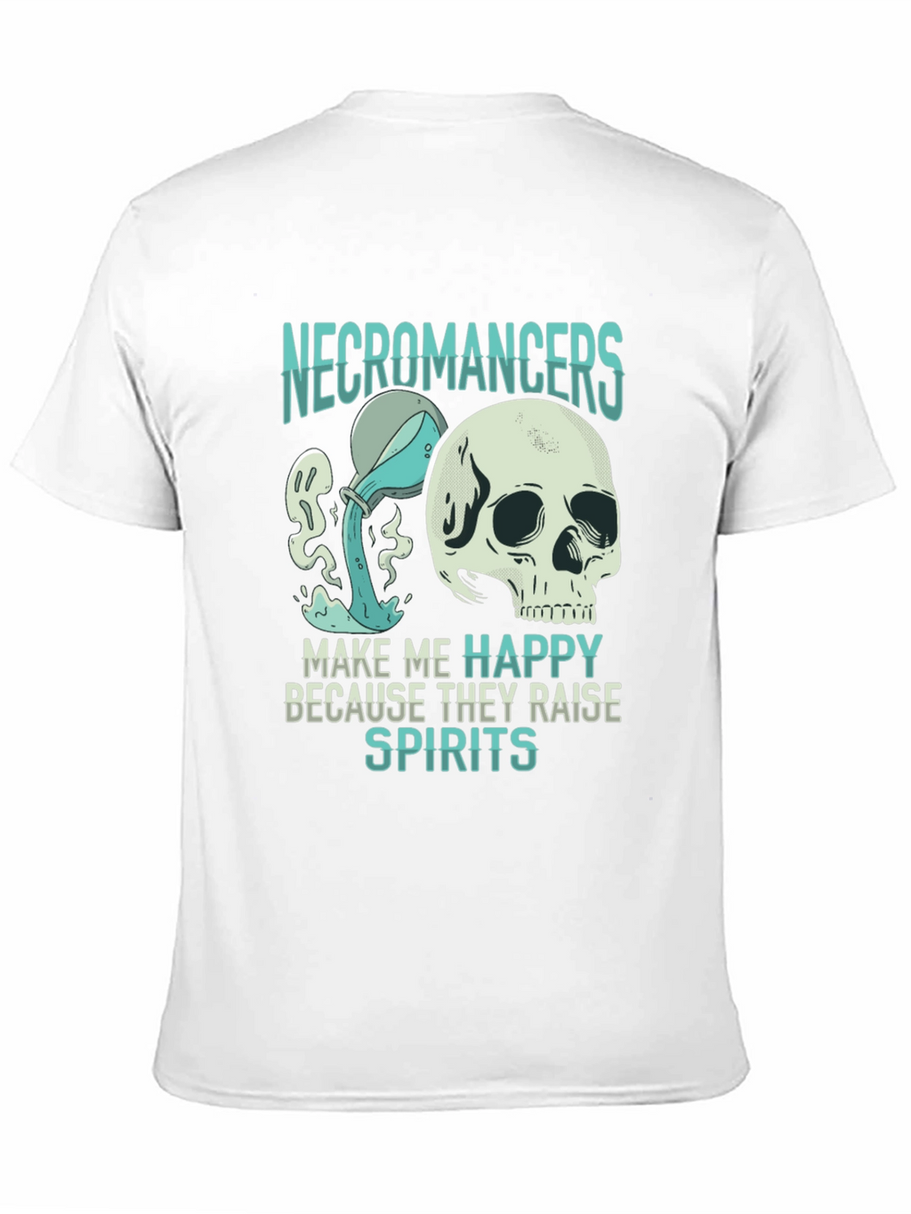 Necromancer Skull Graphic T-Shirt
