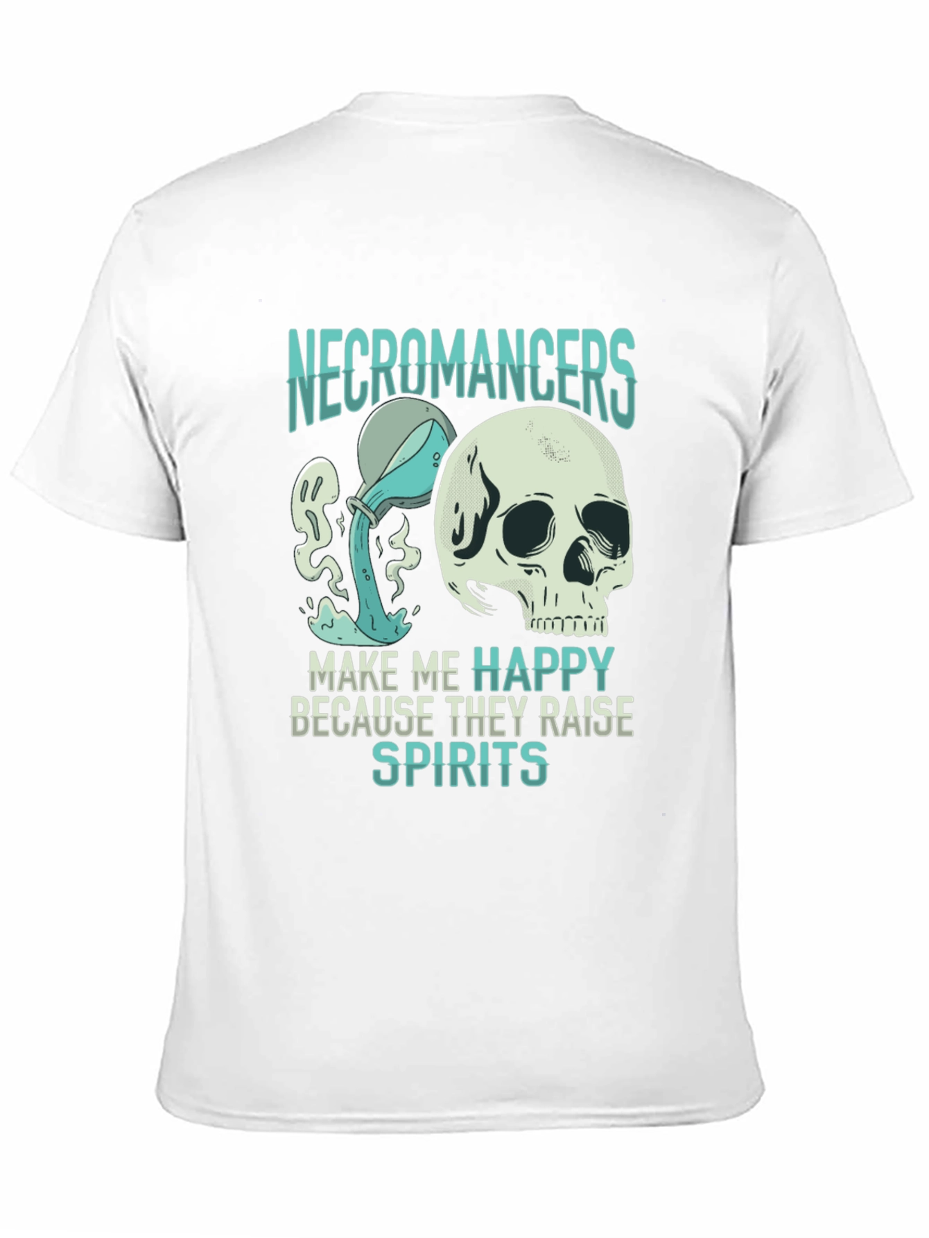 Necromancer Skull Graphic T-Shirt