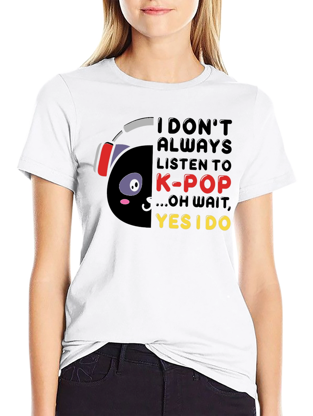 K-Pop Lover T-Shirt - Black Graphic Tee