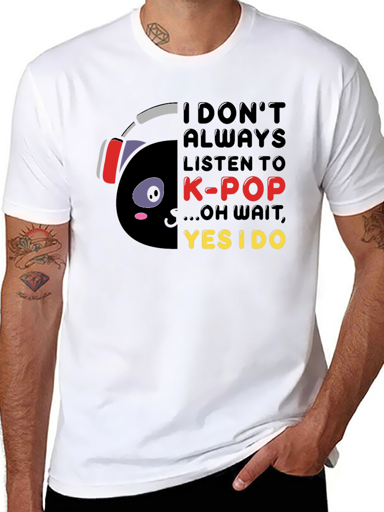 K-Pop Lover T-Shirt - Black Graphic Tee