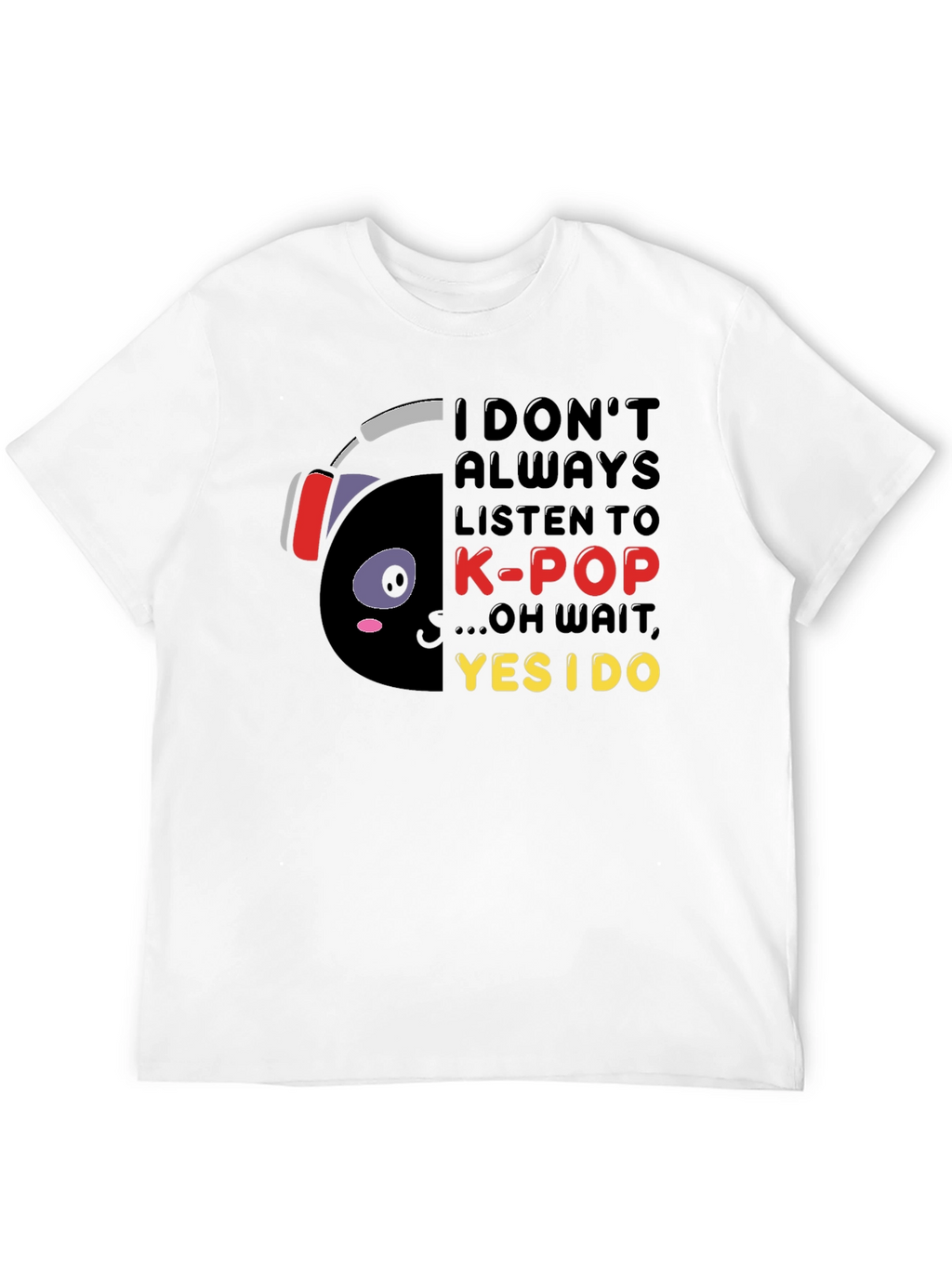 K-Pop Lover T-Shirt - Black Graphic Tee