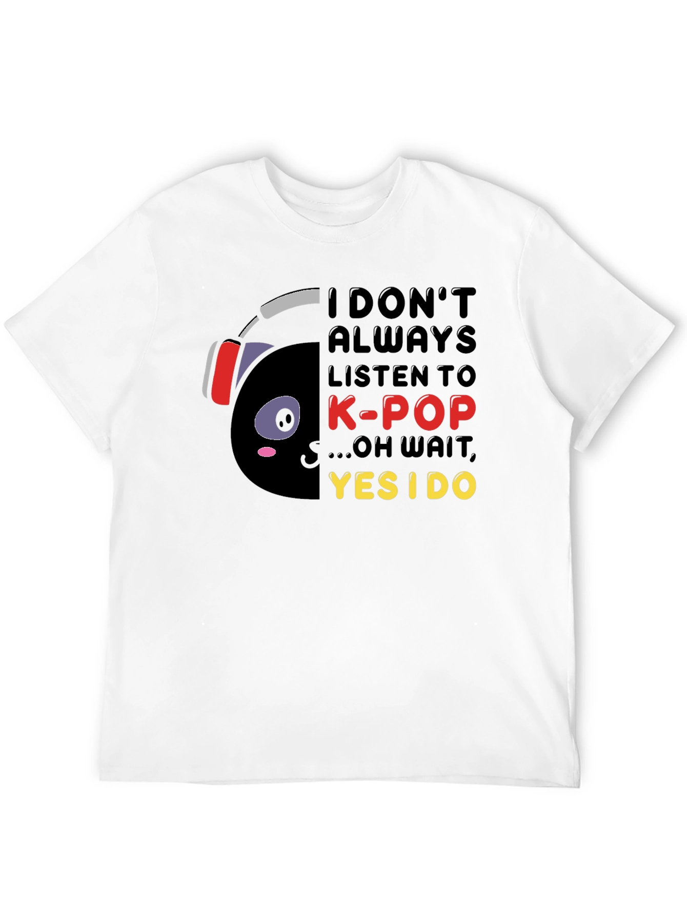 K-Pop Lover T-Shirt - Black Graphic Tee