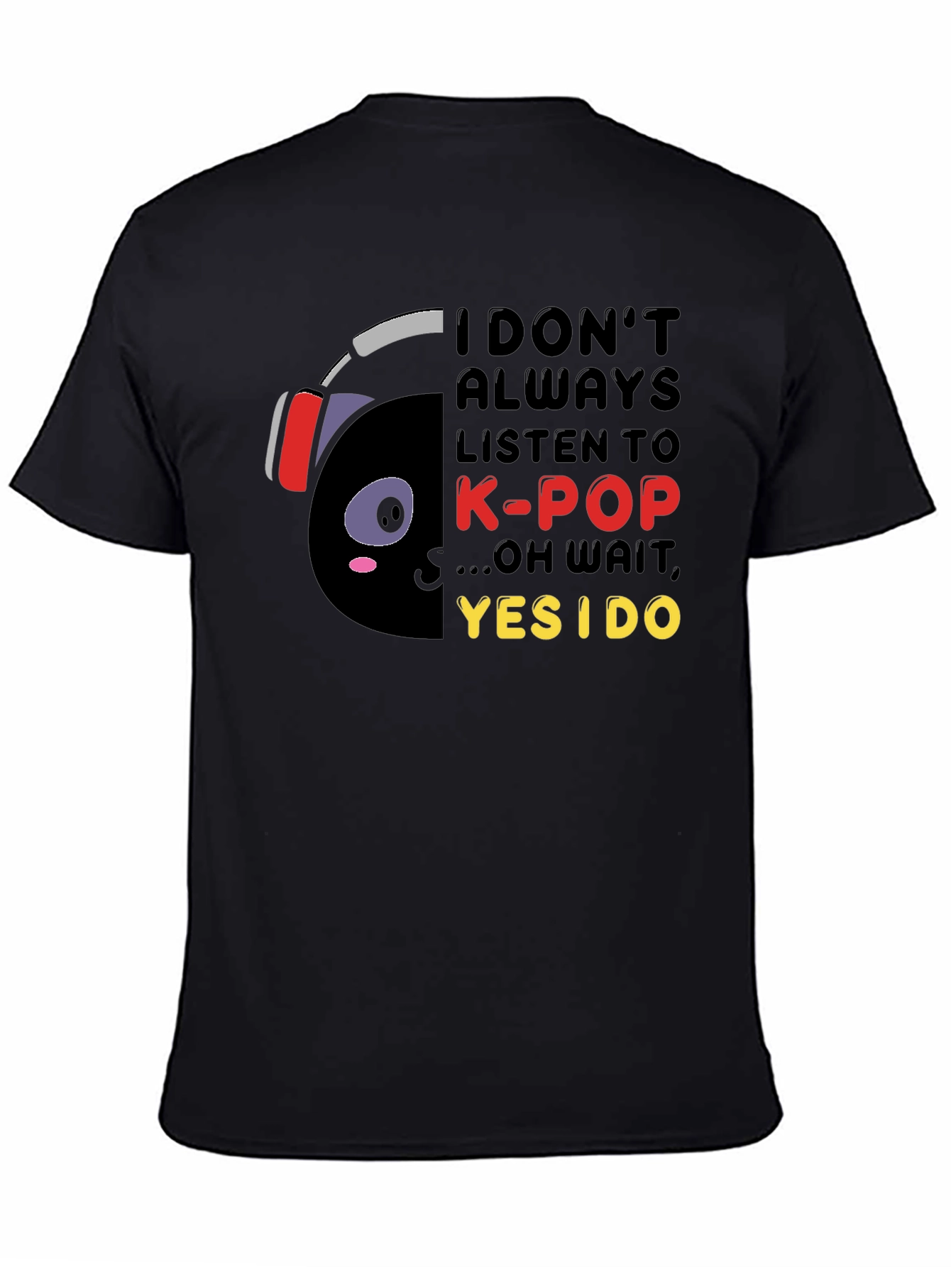 K-Pop Lover T-Shirt - Black Graphic Tee