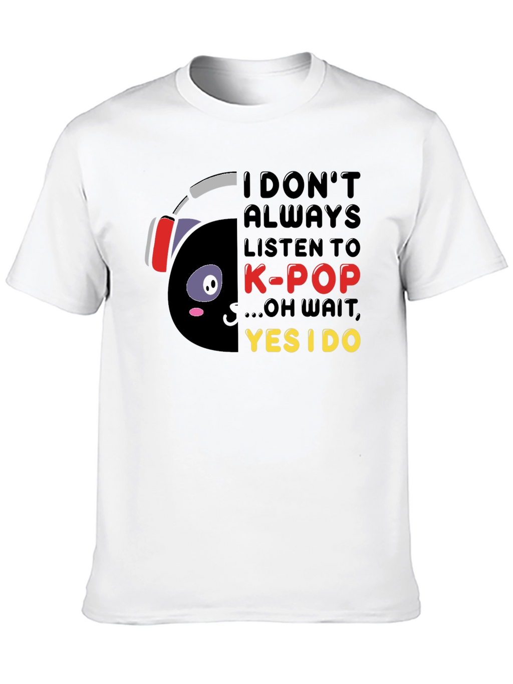 K-Pop Lover T-Shirt - Black Graphic Tee