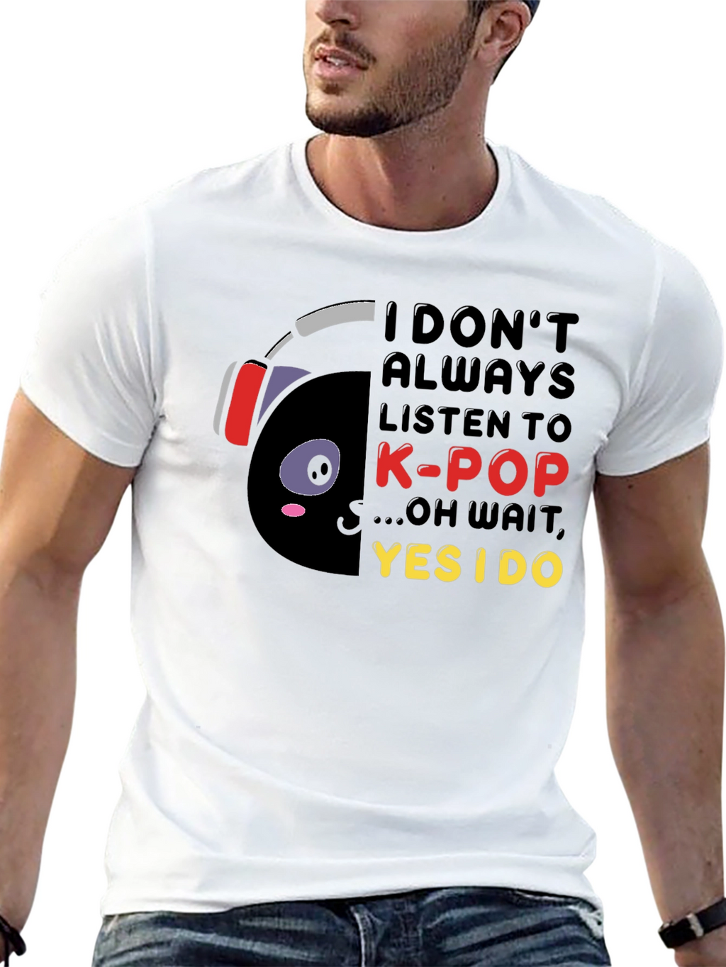 K-Pop Lover T-Shirt - Black Graphic Tee