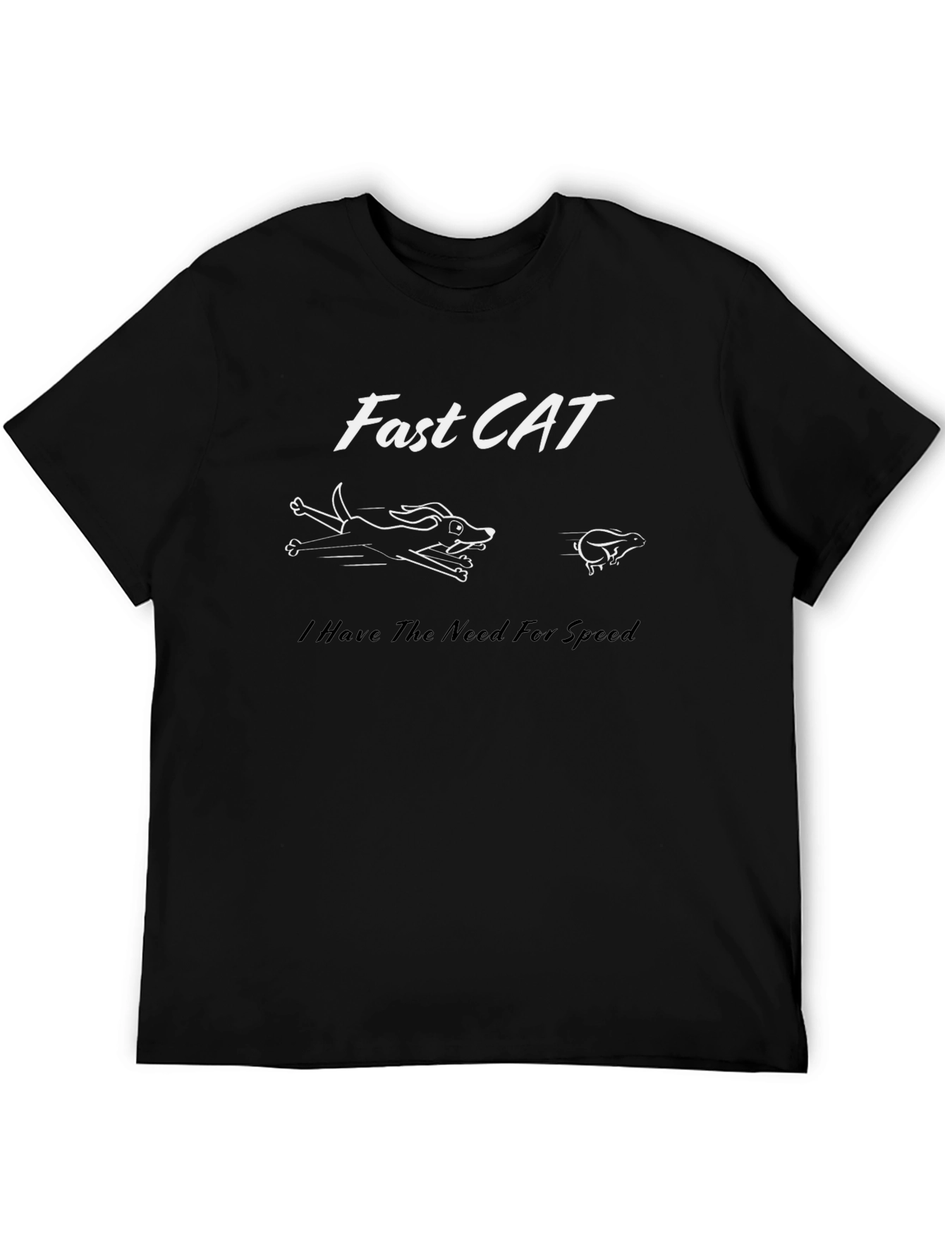 Fast Cat Graphic T-Shirt - Need For Speed