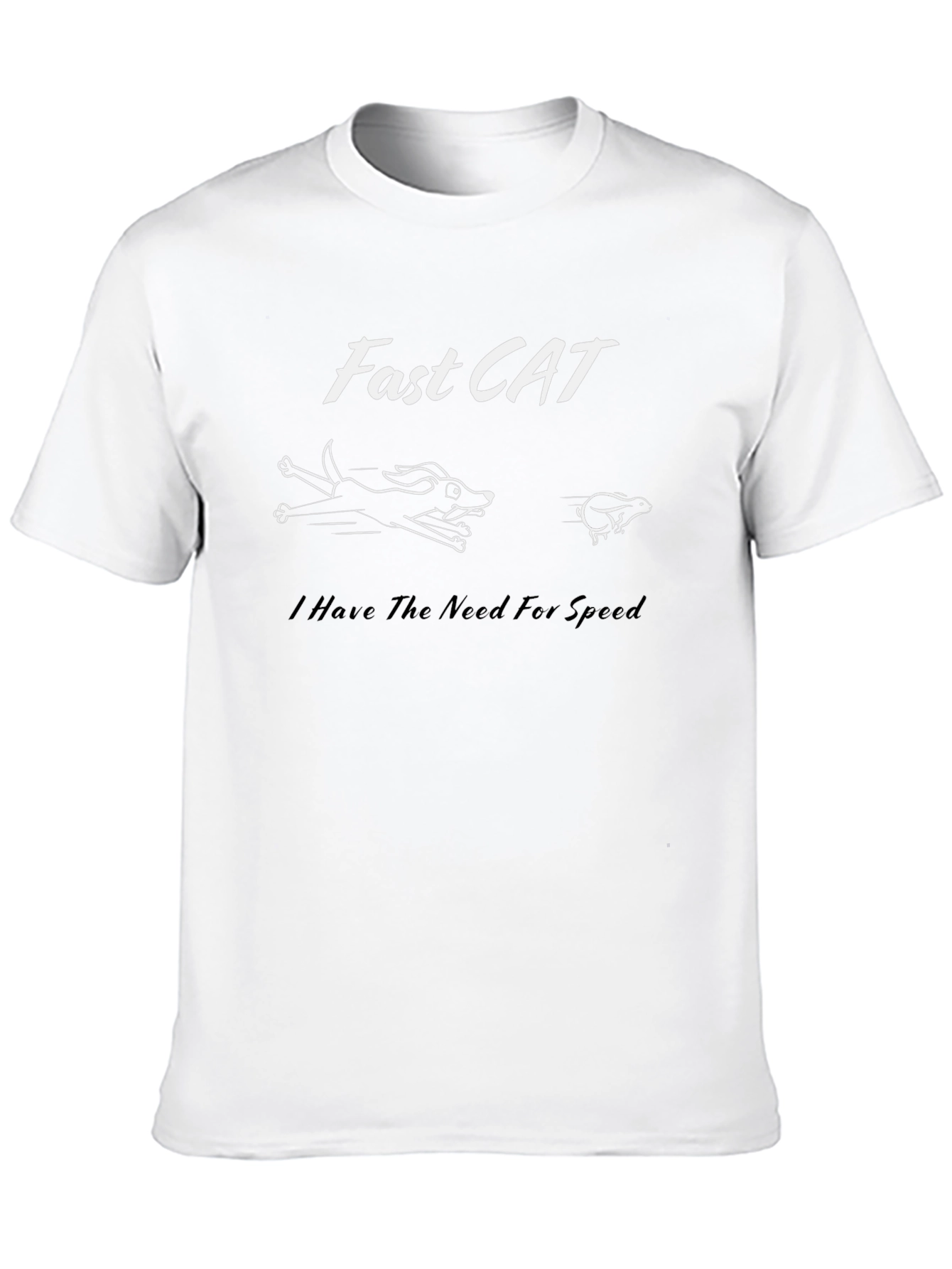 Fast Cat Graphic T-Shirt - Need For Speed