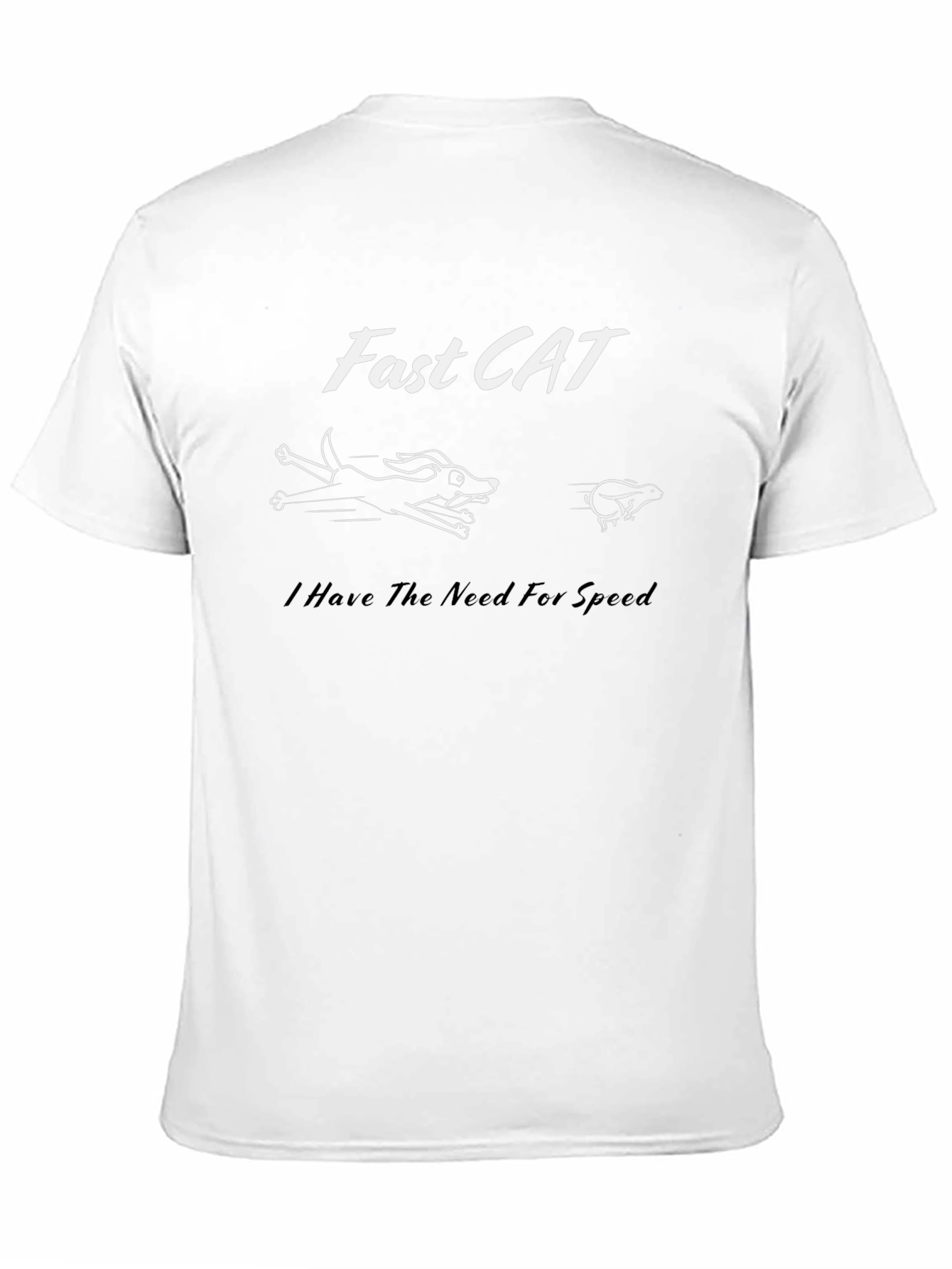 Fast Cat Graphic T-Shirt - Need For Speed