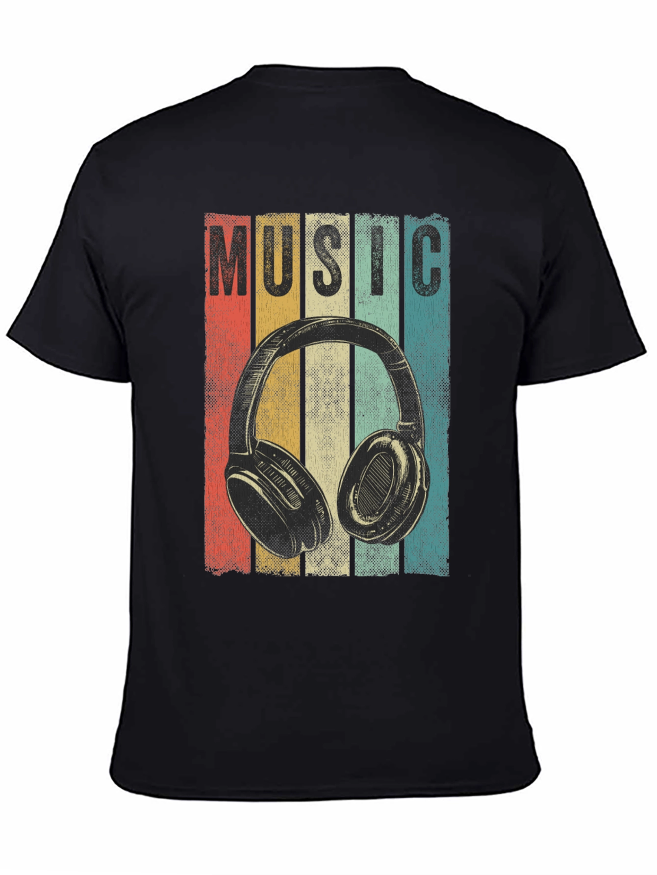 Vintage Music Headphone T-Shirt