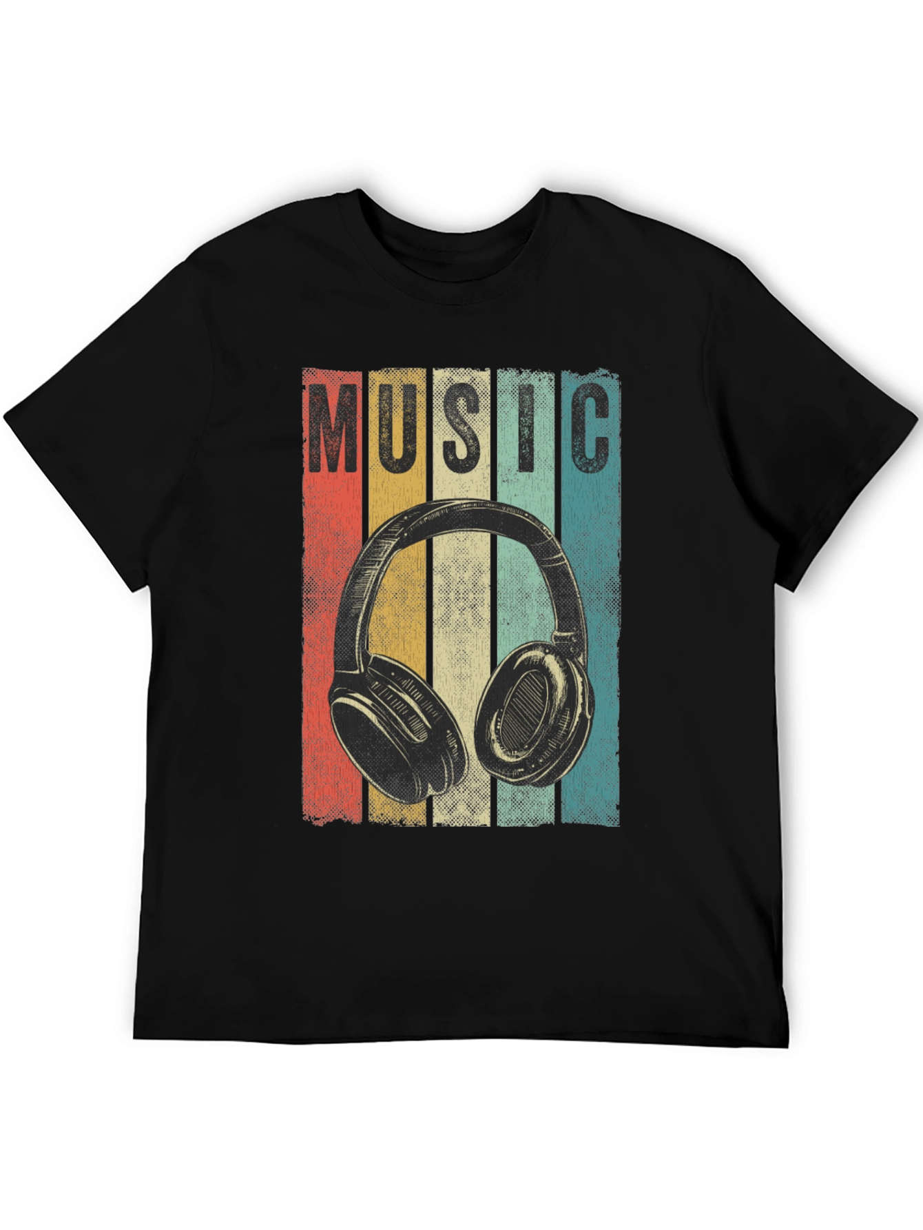 Vintage Music Headphone T-Shirt