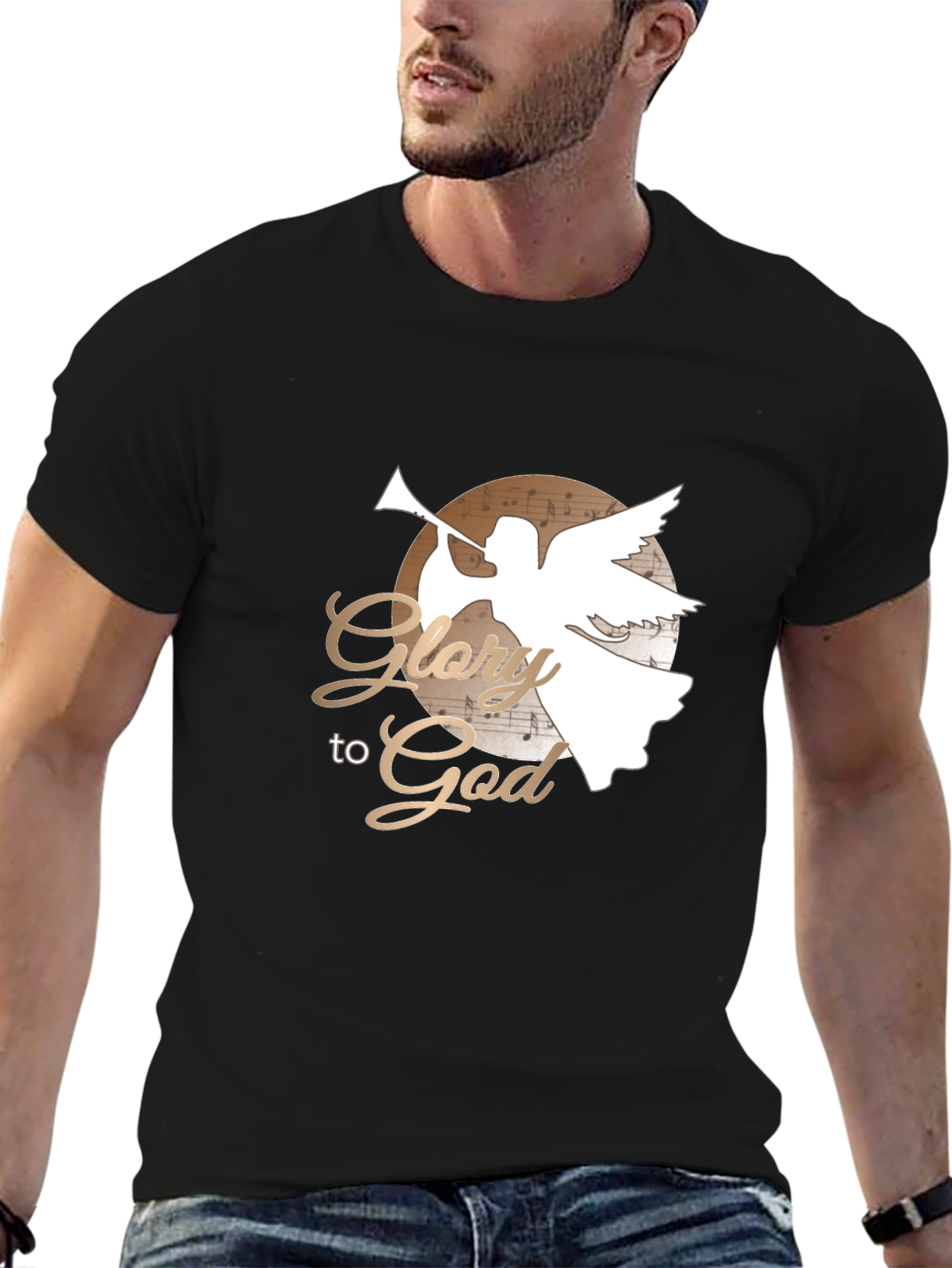 Glory to God Graphic Tee - Black T-Shirt