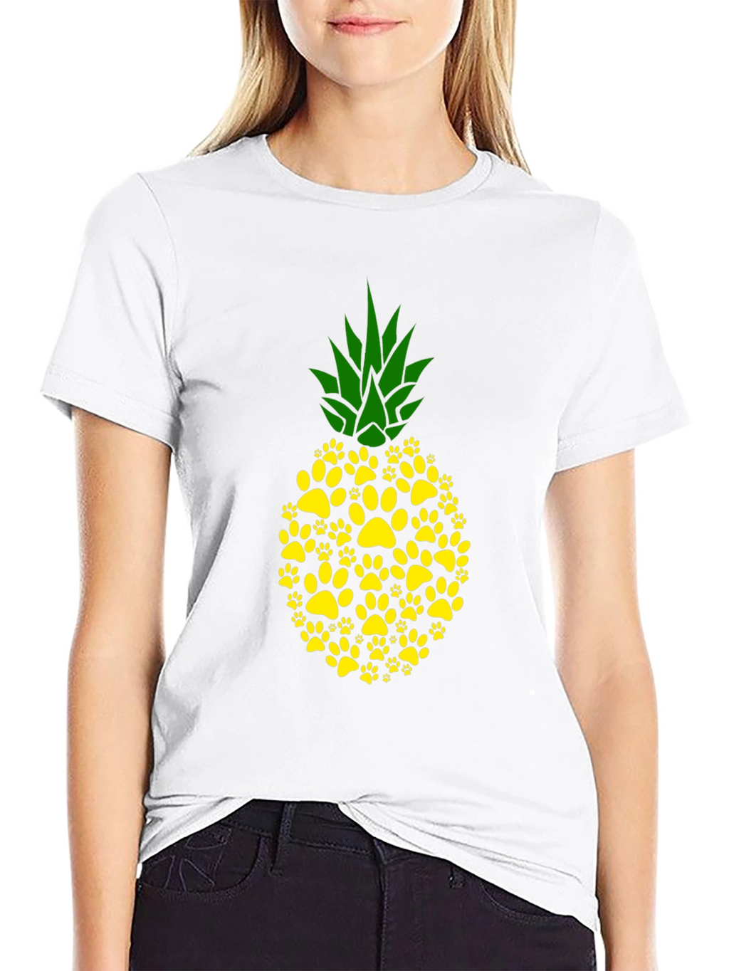 Paw Print Pineapple Graphic Tee