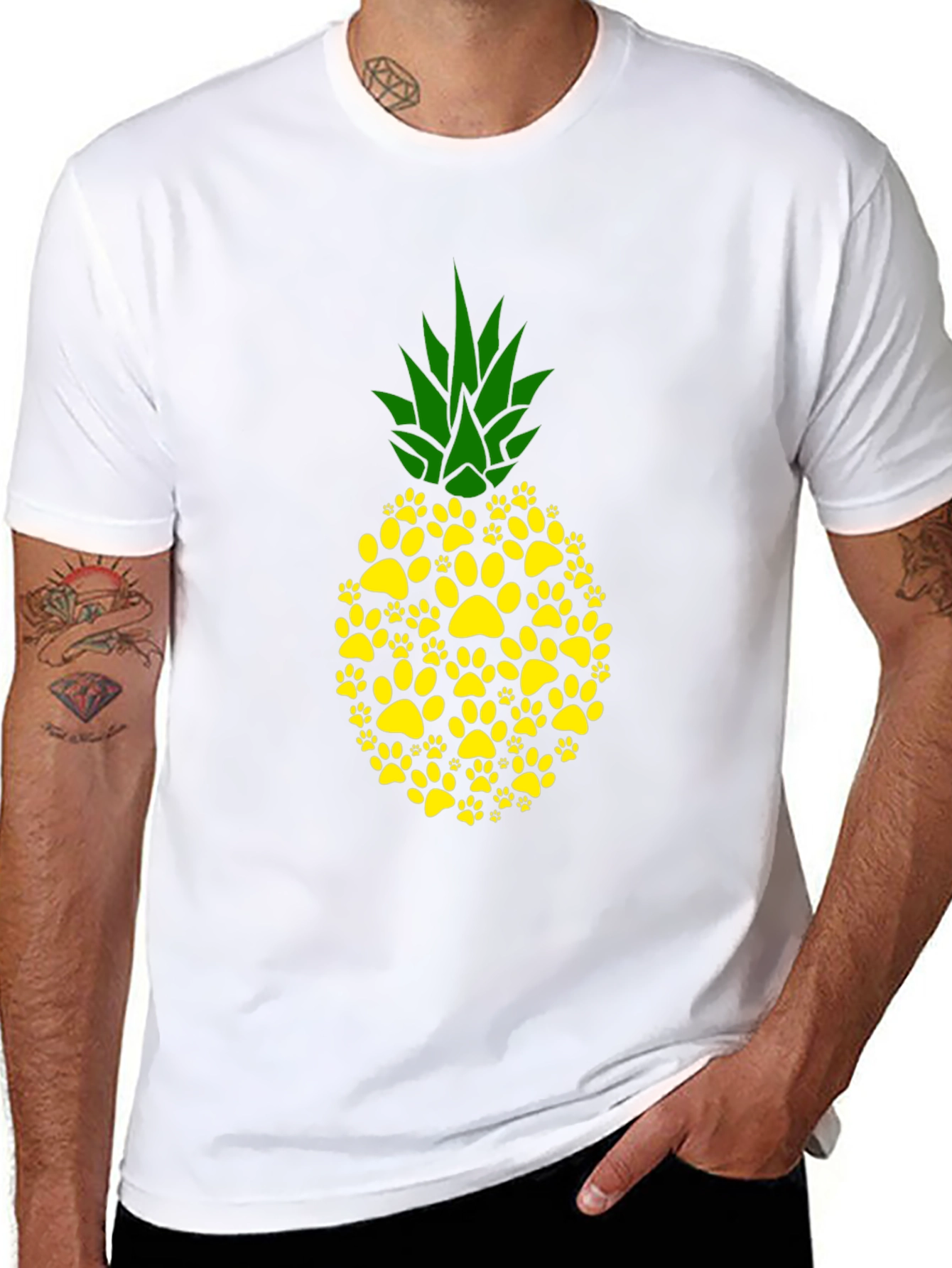 Paw Print Pineapple Graphic Tee