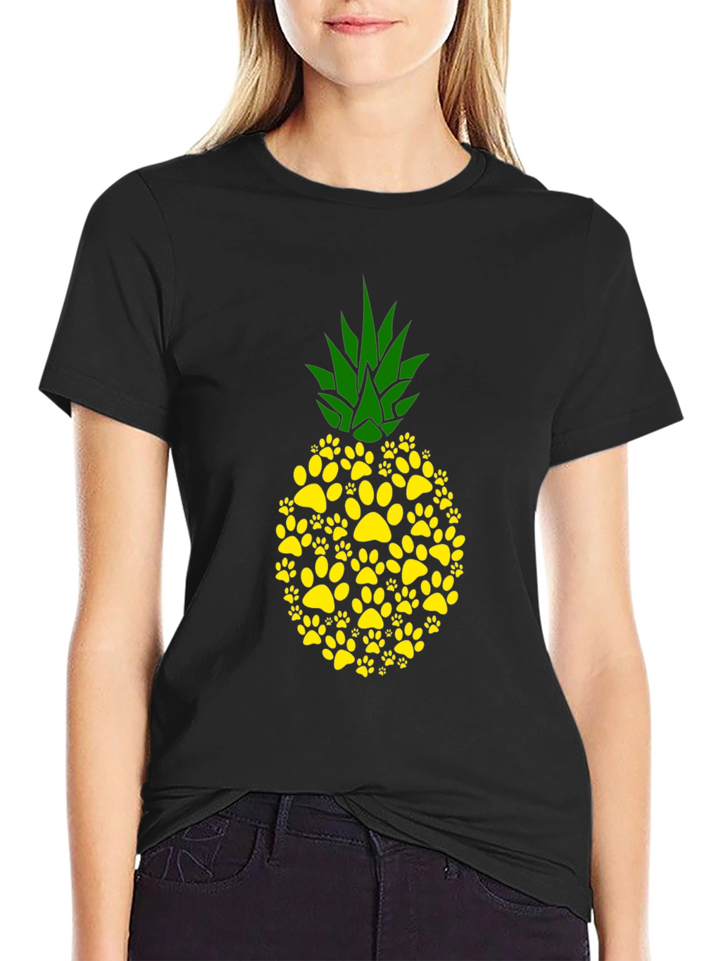 Paw Print Pineapple Graphic Tee