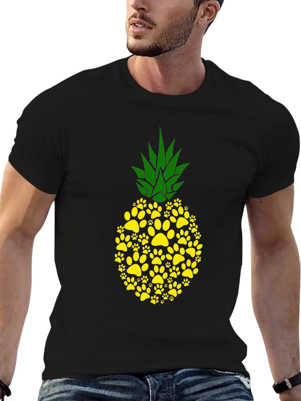 Paw Print Pineapple Graphic Tee
