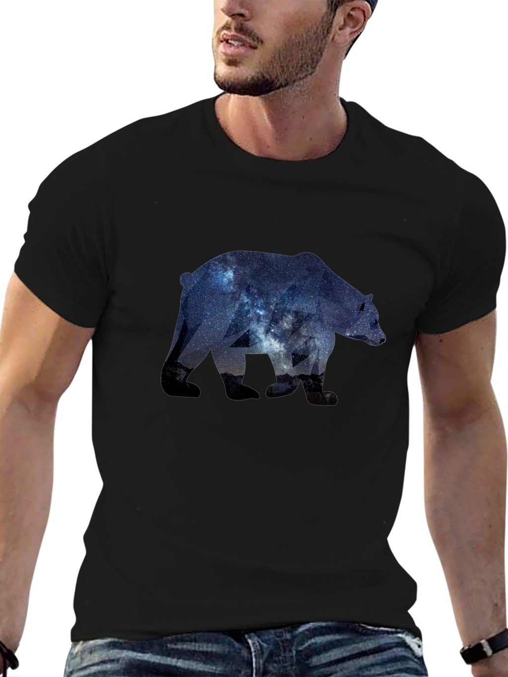Cosmic Bear Graphic T-Shirt