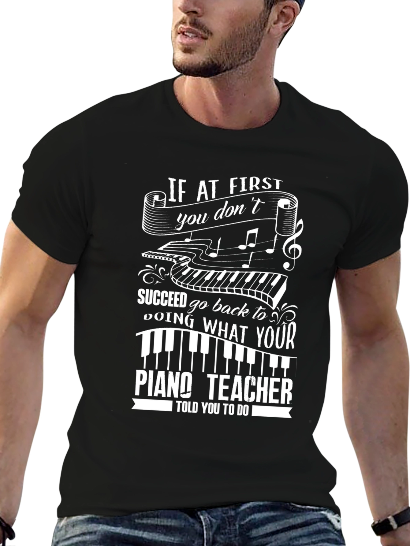 Piano Teacher Graphic Tee - Music Lover Gift