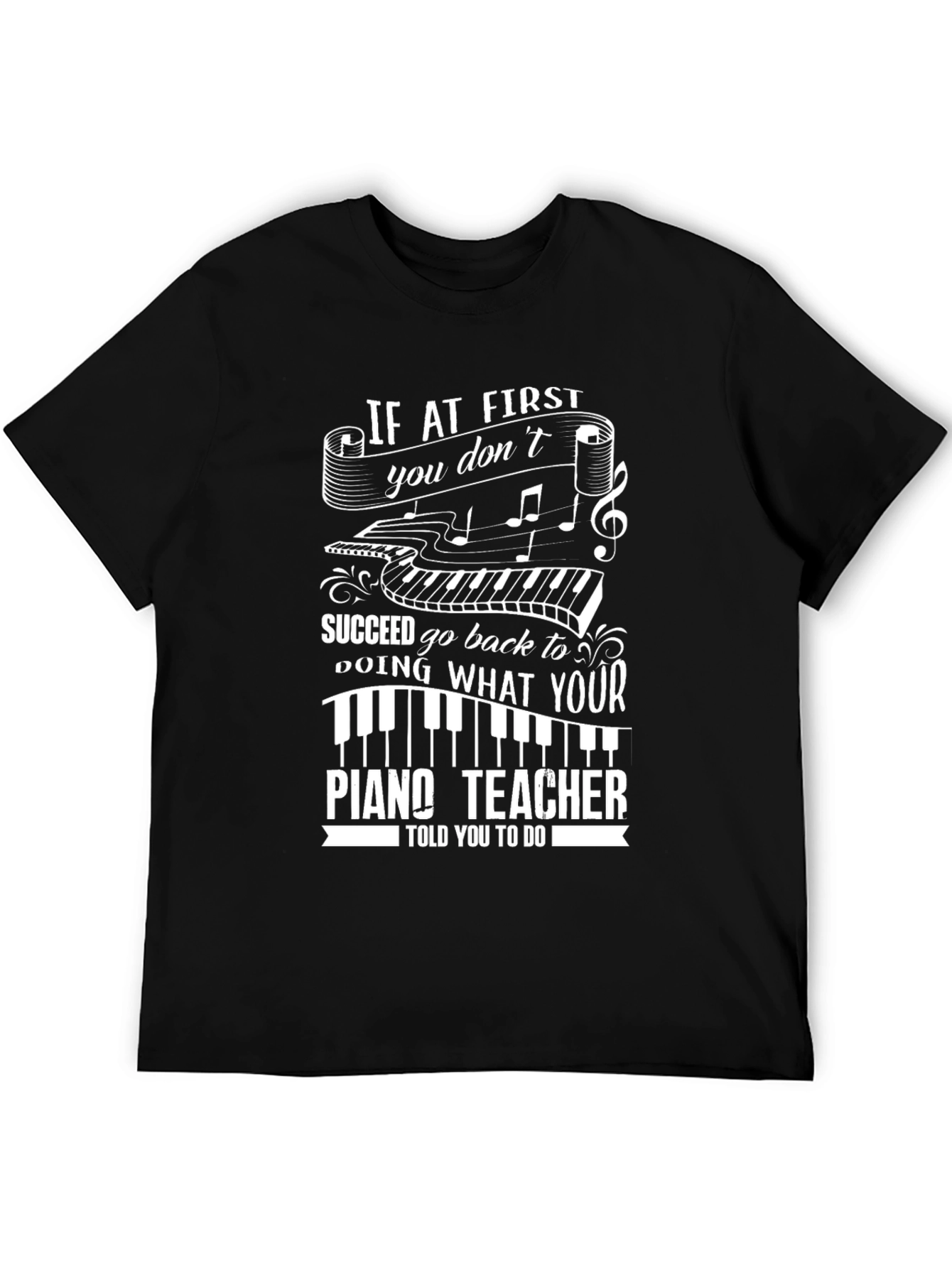 Piano Teacher Graphic Tee - Music Lover Gift