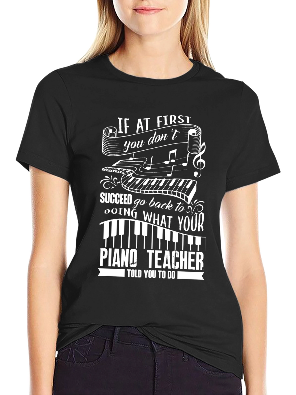 Piano Teacher Graphic Tee - Music Lover Gift