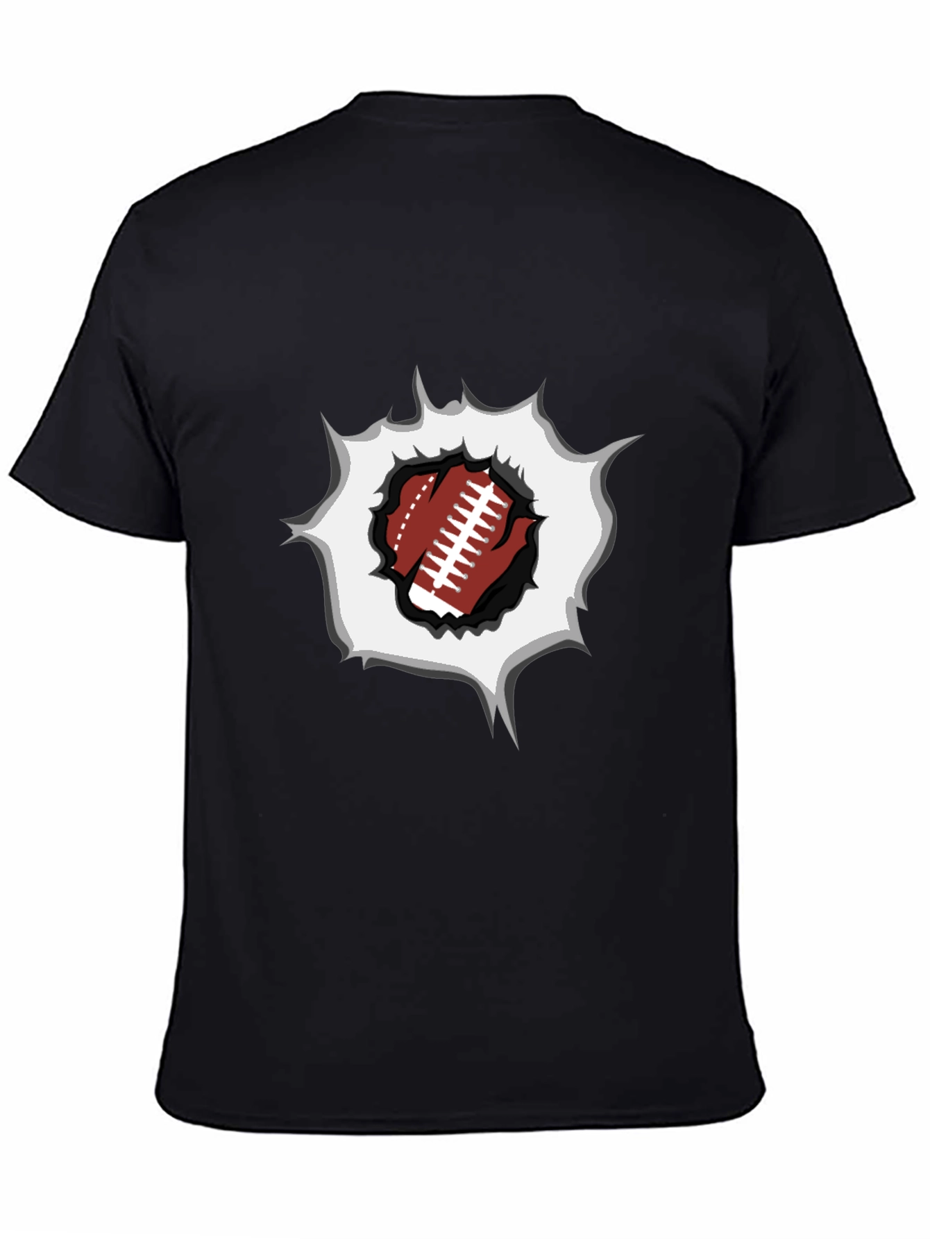 Football Rip T-Shirt - Sports Fan Tee