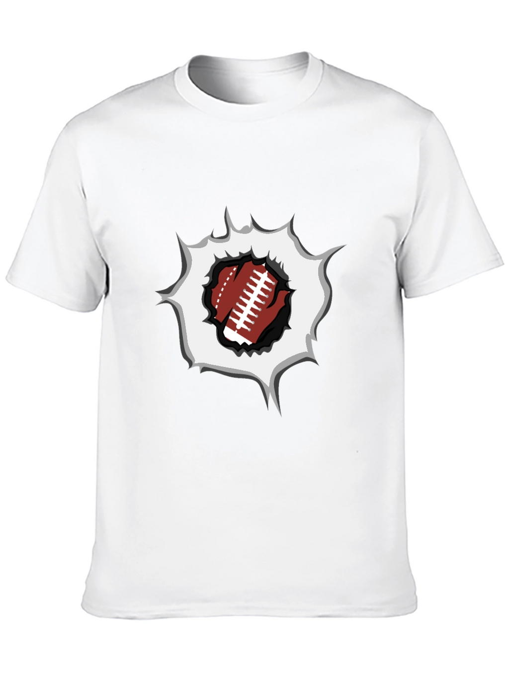 Football Rip T-Shirt - Sports Fan Tee
