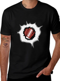 Football Rip T-Shirt - Sports Fan Tee
