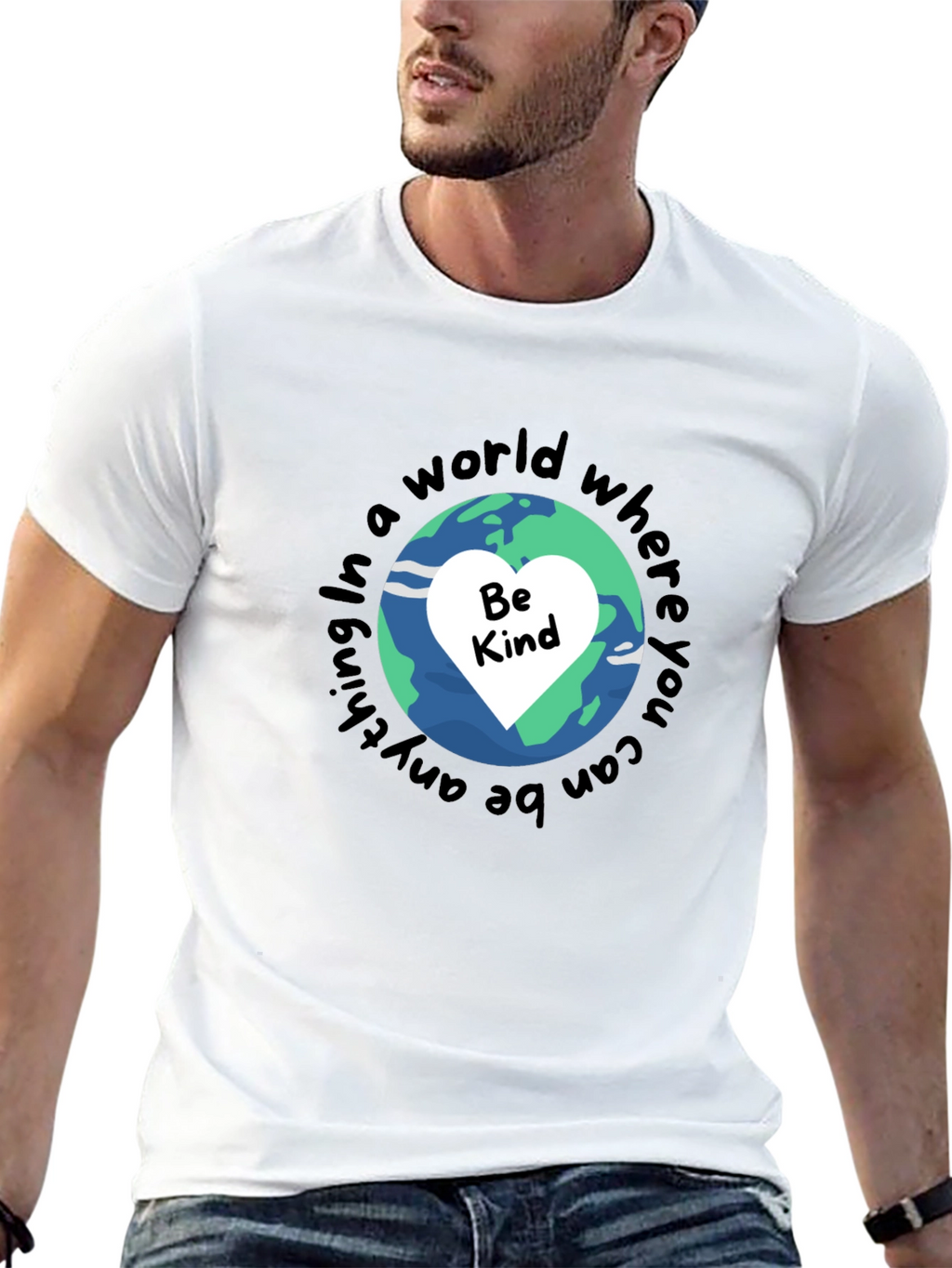 Be Kind T-Shirt Earth Graphic Tee