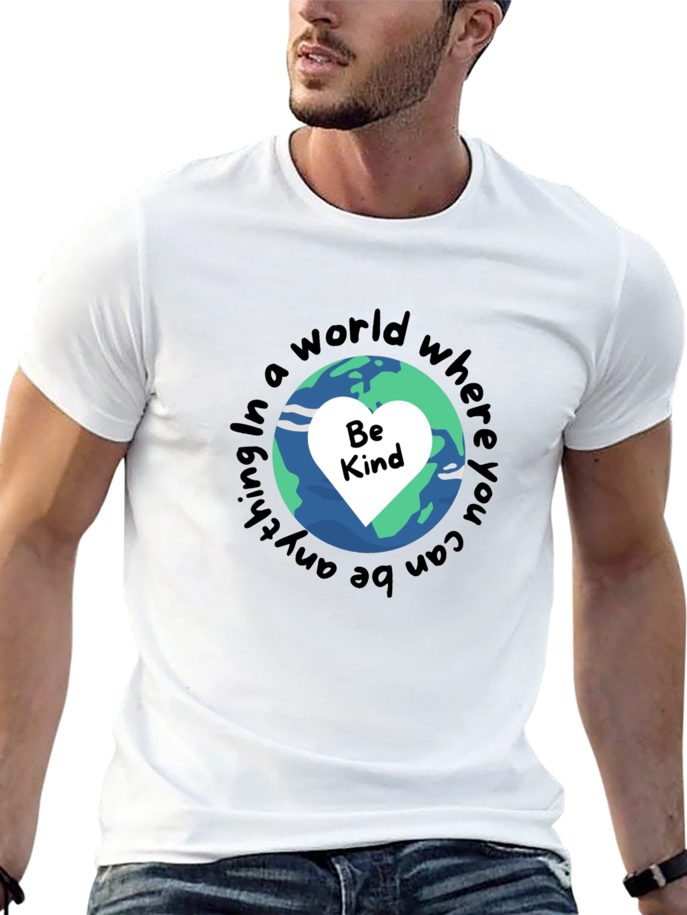 Be Kind T-Shirt Earth Graphic Tee