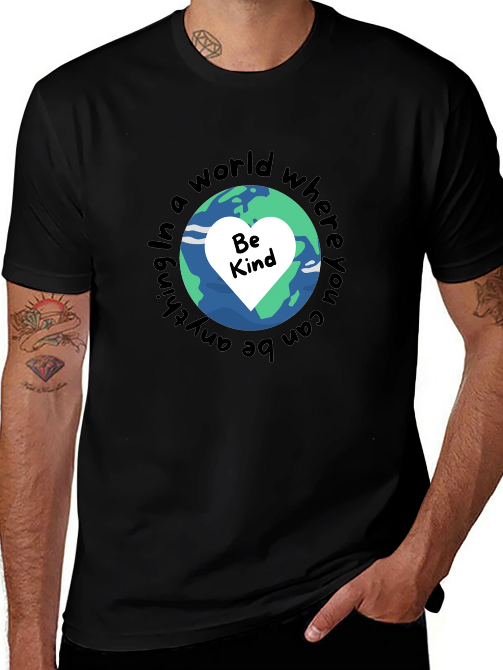 Be Kind T-Shirt Earth Graphic Tee