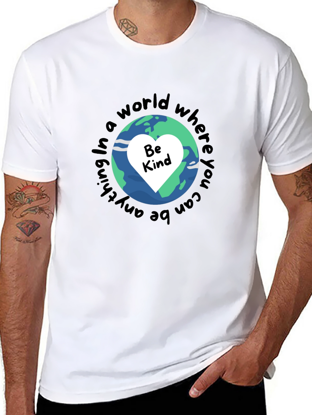 Be Kind T-Shirt Earth Graphic Tee