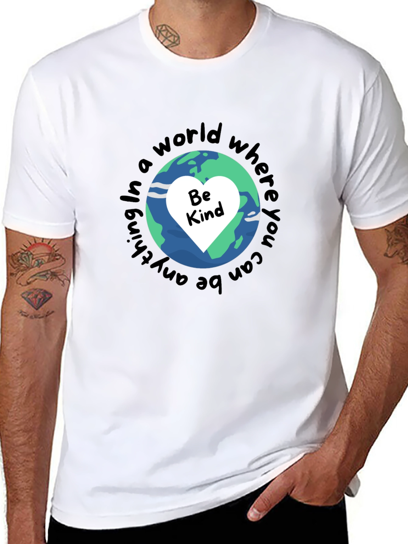 Be Kind T-Shirt Earth Graphic Tee